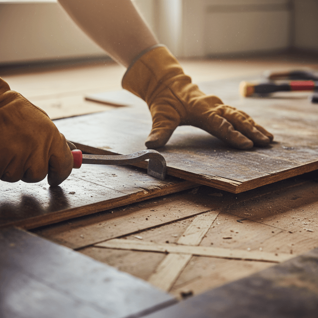 Flooring and fixture removal