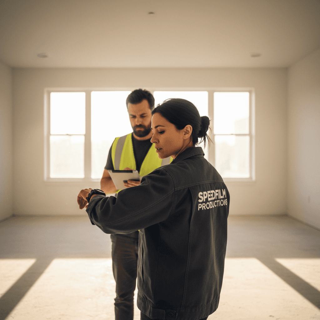 Crew member ready for rapid same-day cleanout service