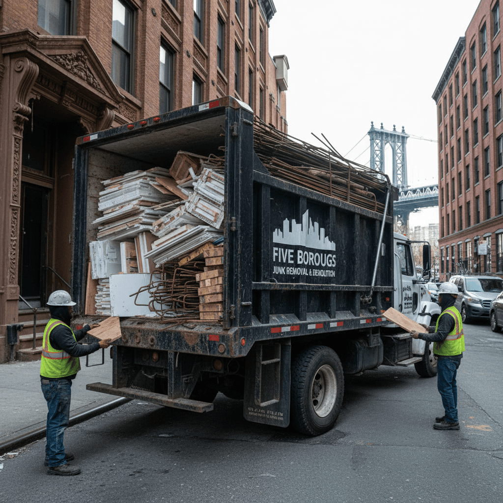 Debris loading and hauling service