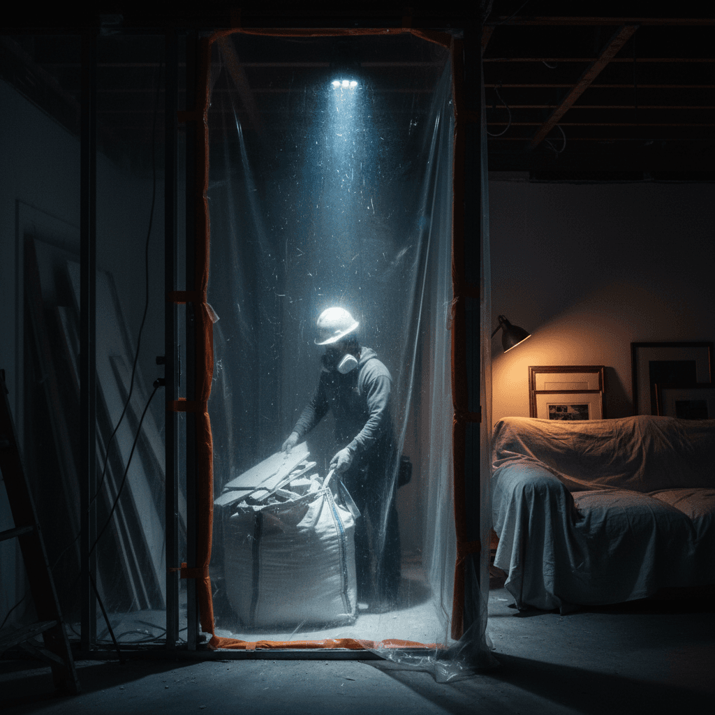 Selective interior demolition with protective containment