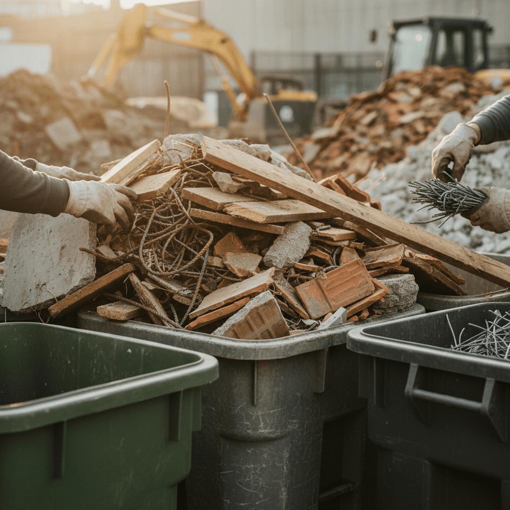 Eco-friendly construction waste disposal