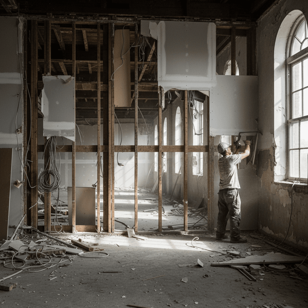 Interior partition removal